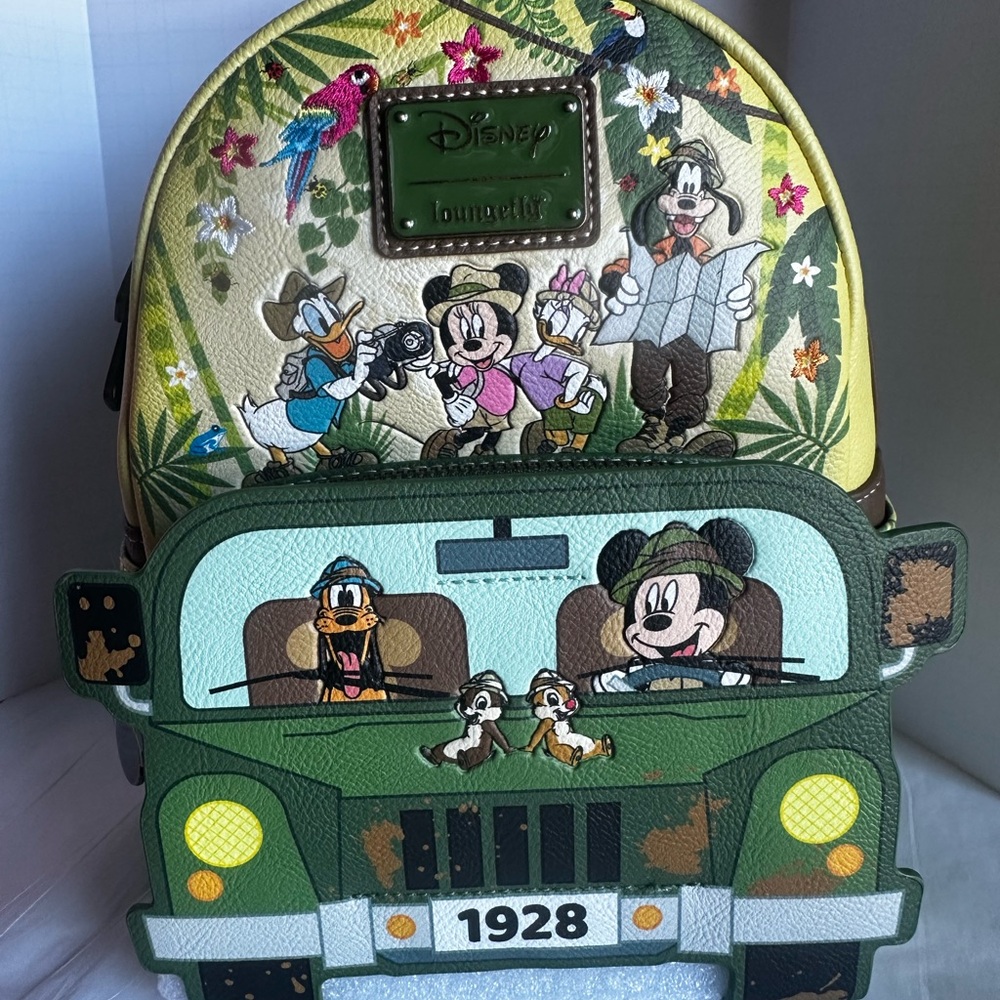 Loungefly Mickey and Friends Jungle backpack